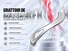 Grattoir de massage en inox