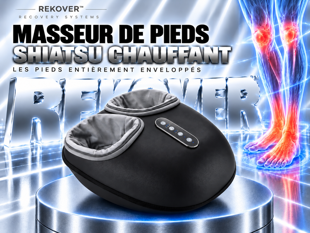 Heated shiatsu foot massager