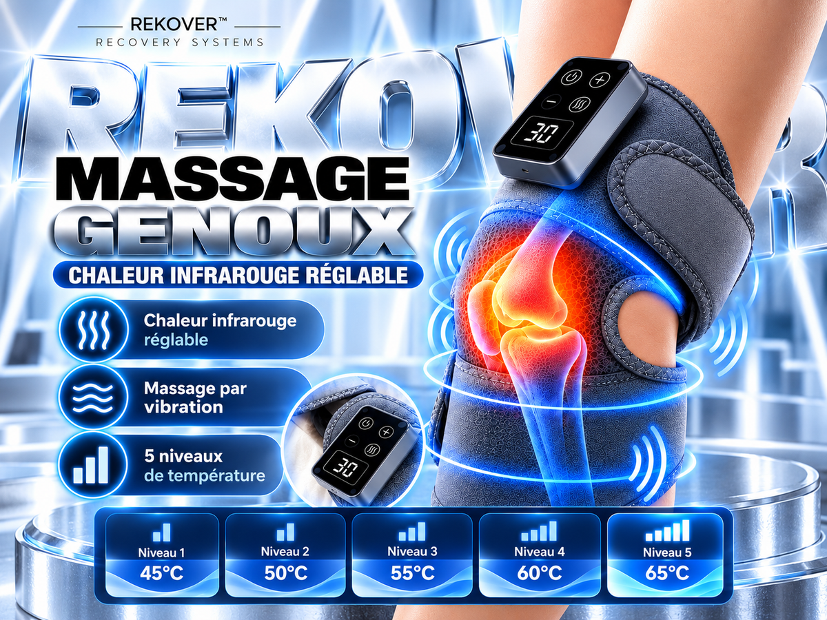 Masseur chauffant genou et épaule – lot de 2