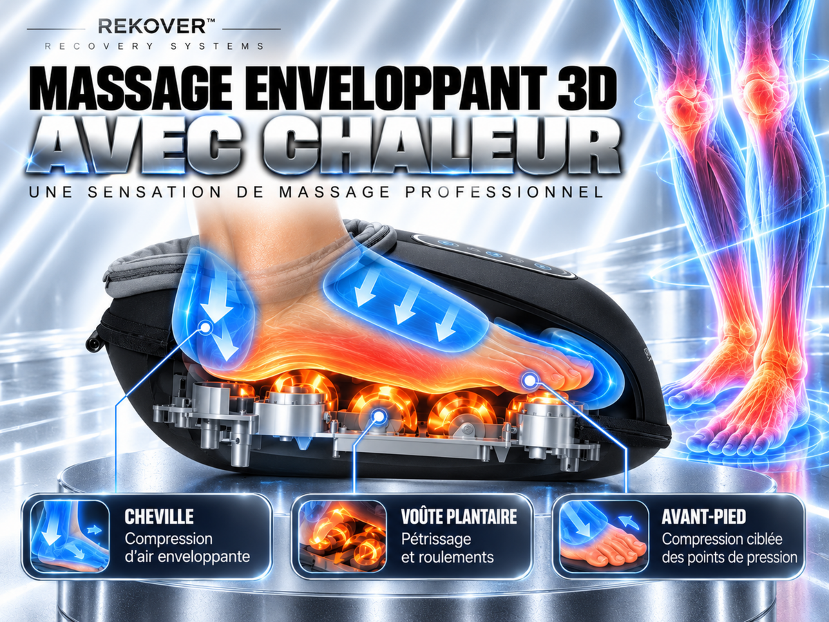 Heated shiatsu foot massager