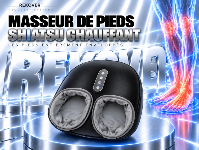 Heated shiatsu foot massager