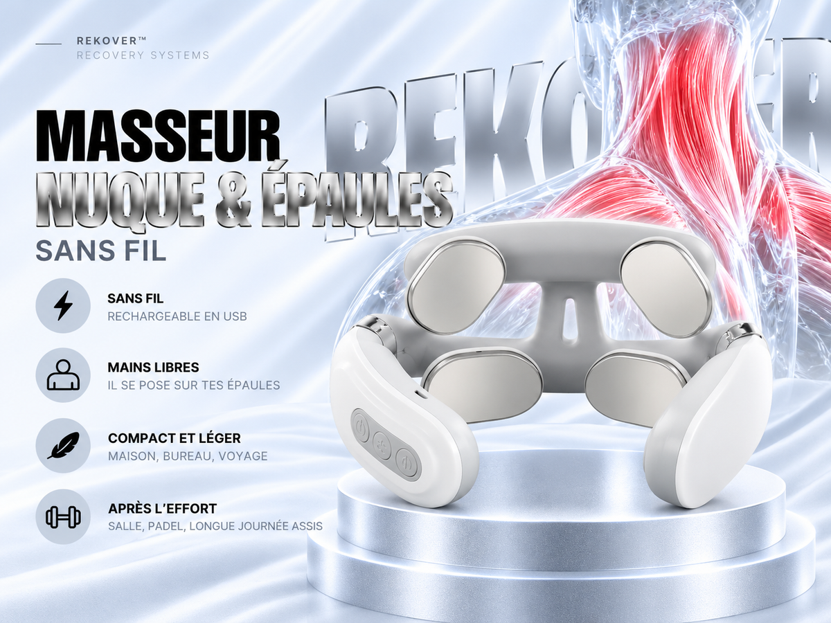Masseur nuque et épaules, collier à impulsions #collier