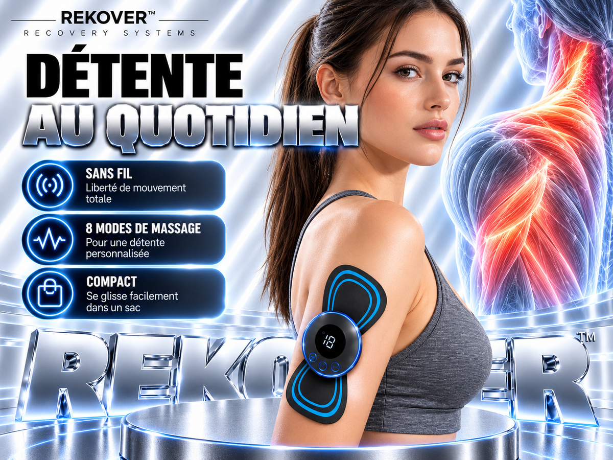 Cordless electric massage patch